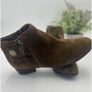 Franco Sarto L Rent Olive Brown Woman's Ankle Boots Size 6M